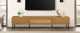 Boho Farmhouse Particle Board TV Stand Cabinet - Sleep Galleria