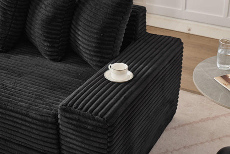 Corduroy 3-in-1 Convertible Foldable Floor Sofa Bed - Omega Lifestyles