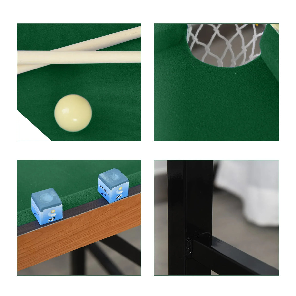 Portable Folding Miniature Billiards Pool Table With Full Set - Omega Lifestyles