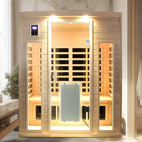 Low EMF Three Person Far Infrared Sauna Room - Omega Lifestyles