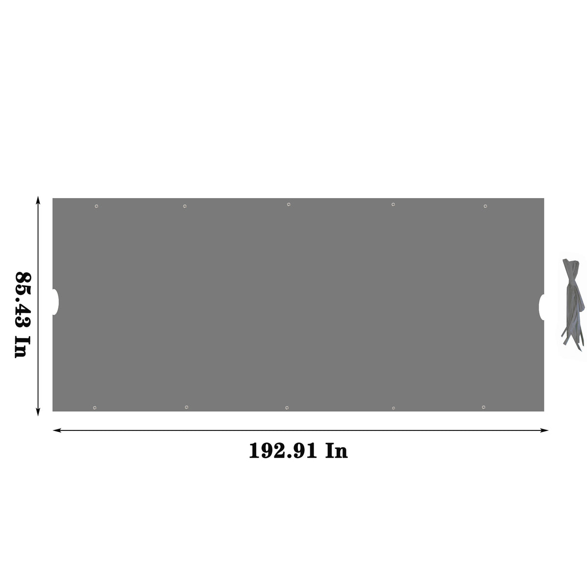 Polyester UV Protection Replacement Canopy Cover 12x9 Ft