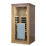 Far Infrared Red Cedar One Person Indoor Sauna Room - Omega Lifestyles