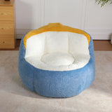 Multicolor Faux Fur Oversized Foam Filled Bean Bag Chair - Omega Lifestyles