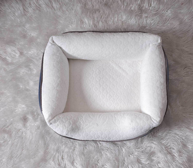 Contemporary Extra Large Foam Cat Pet Bed Anthracite - Omega Lifestyles