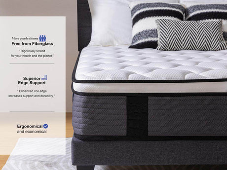 Medium 10-Inch Cooling Gel Memory Foam Hybrid Mattress - Omega Lifestyles