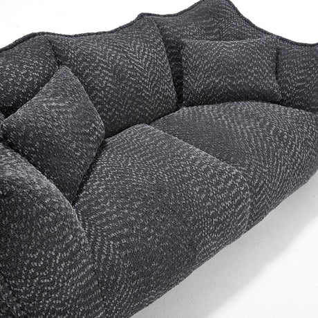 Dual Chenille Bean Bag Chair With High Resilience Foam - Omega Lifestyles