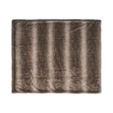 Brown Faux Fur Soft Cozy 50x60 Inch Throw Blanket - Omega Lifestyles