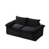 Modern Corduroy Foam Spring 2-Seat Cloud Sofa - Omega Lifestyles