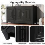 Modern Black Particle Board MDF TV Stand Cabinet - Omega Lifestyles