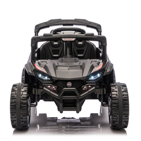 24V Kids Remote Control Black Ride On UTV - Omega Lifestyles