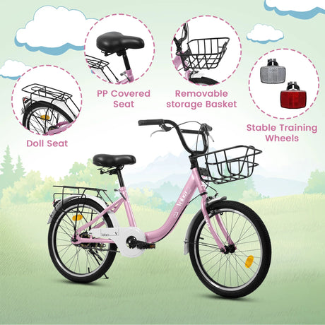 20-Inch Kids Bike With V-Brake Coaster Brake - Omega Lifestyles