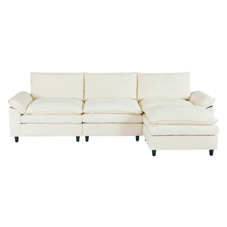 Linen Upholstered 3-Seat Storage Sofa - Omega Lifestyles