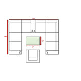 Outdoor 7-Person Fully Assembled All-Weather Wicker Conversation Set - Omega Lifestyles