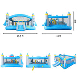 Multicolor Oxford Fabric Inflatable Jump N Slide Bouncer - Omega Lifestyles