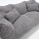 Dual Chenille Bean Bag Chair With High Resilience Foam Core - Omega Lifestyles