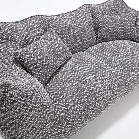 Dual Chenille Bean Bag Chair With High Resilience Foam Core - Omega Lifestyles