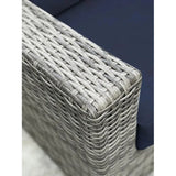 Weather-Resistant HDPE Wicker Patio Conversation Set With Cushions - Omega Lifestyles