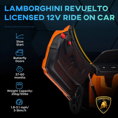 Licensed Lamborghini 12V Kids Electric Ride-On Car - Omega Lifestyles