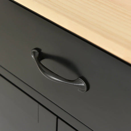 Kitchen Island Cart With Solid Wood Top And Storage - Omega Lifestyles