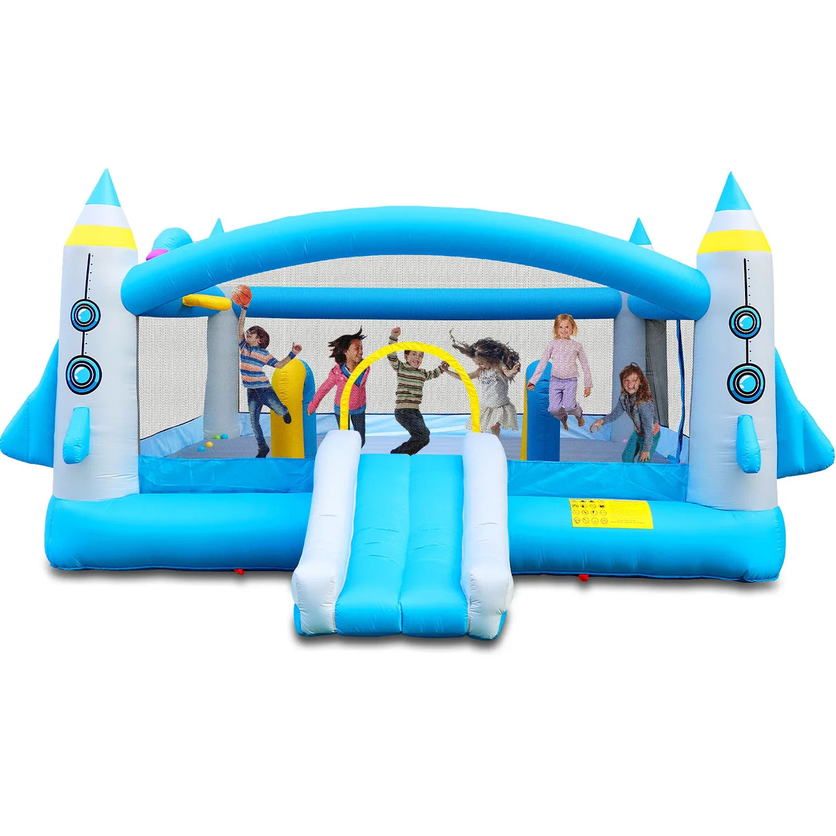 Multicolor Oxford Fabric Inflatable Jump N Slide Bouncer - Omega Lifestyles