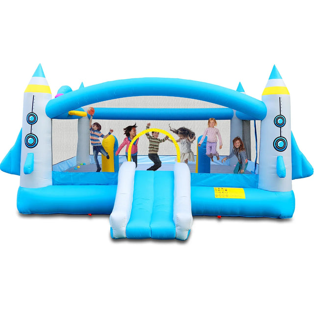 Multicolor Oxford Fabric Inflatable Jump N Slide Bouncer - Omega Lifestyles