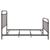 California King Farmhouse Dark Bronze Metal Bed Frame - Omega Lifestyles