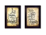 2-Piece Multicolor MDF Framed Wall Art Vignette Set - Omega Lifestyles