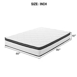 Queen Medium Firm 10-Inch Hybrid Memory Foam Mattress - Omega Lifestyles