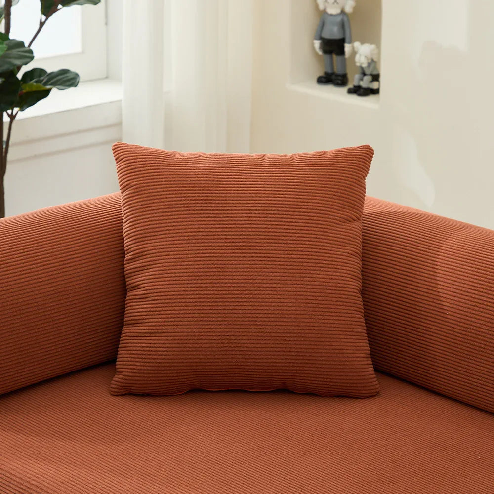 Corduroy Folding Sofa Bed With Foam Mattress And Pillows - Omega Lifestyles