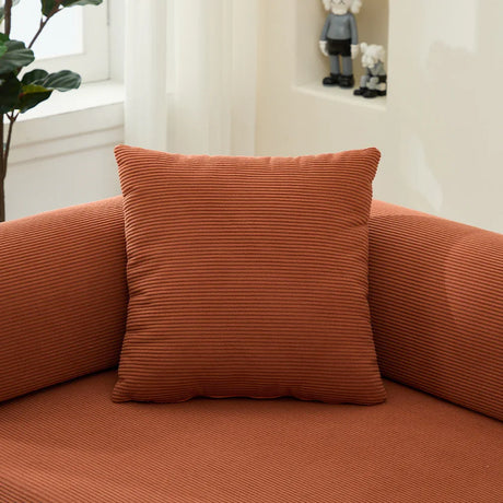 Corduroy Folding Sofa Bed With Foam Mattress And Pillows - Omega Lifestyles