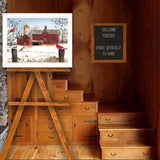 Winter Friends Multicolor Paper Wall Art Print - Omega Lifestyles