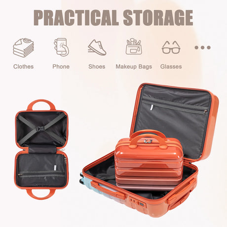 2-Piece PC Spinner Wheel Luggage Set With Combination Lock - Omega Lifestyles