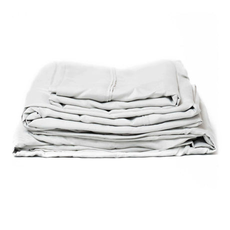 Brushed Microfiber Twin XL Deep Pocket Sheet Set Pewter - Omega Lifestyles