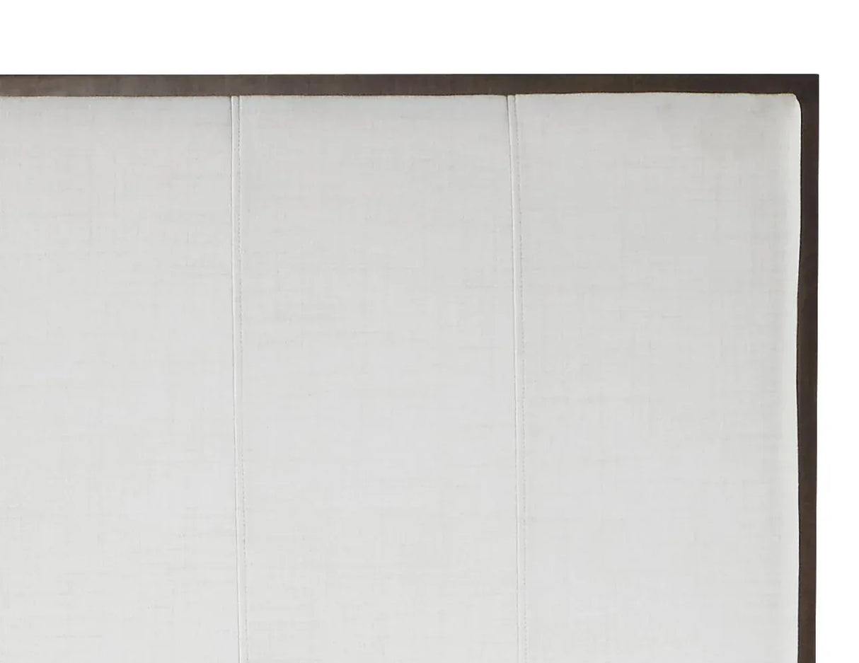 King Light Gray Fabric Upholstered Bed Frame - Omega Lifestyles