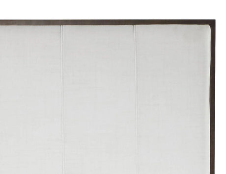 King Light Gray Fabric Upholstered Bed Frame - Omega Lifestyles