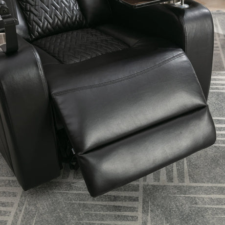 Power Reclining PU Leather Home Theater Recliner Chair - Omega Lifestyles
