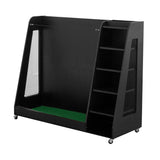 Wooden Multi-Bag Golf Club Storage Rack Organizer