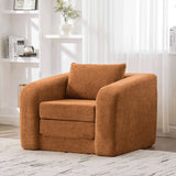 Convertible Chenille Foldable Single Sofa Bed With Pillow - Omega Lifestyles