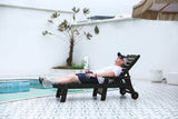 Outdoor HDPE Adjustable 5-Position Patio Lounge Chair