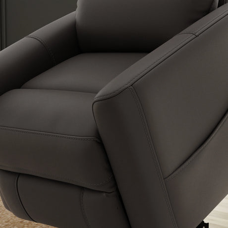 Grey Faux Leather Power Lift Recliner Chair With USB Charging - Omega Lifestyles