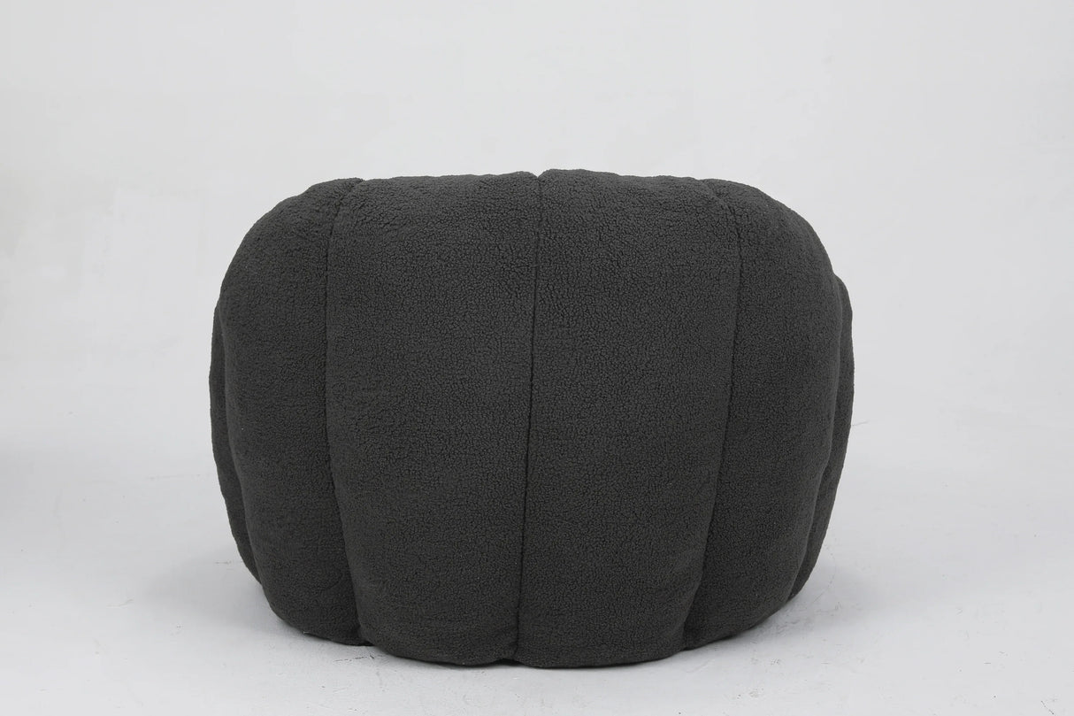 Plush High-Density Foam Teddy Fabric Bean Bag Chair - Omega Lifestyles