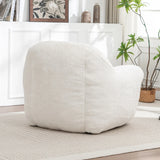 Faux Fur Comfy Bean Bag Chair With Back Support - Omega Lifestyles