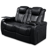 Top-Grain Nappa Leather Power Recliner With RGB Lighting - Omega Lifestyles