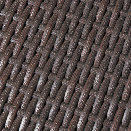 Outdoor 26-Inch Square PE Rattan Iron Frame Bar Table - Omega Lifestyles