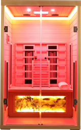 2-Person Eastern Hemlock Wood Infrared Home Sauna - Omega Lifestyles
