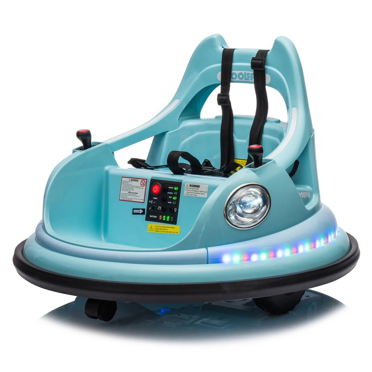 12V Remote Control Kids Bumper Car With LED Lights - Omega Lifestyles