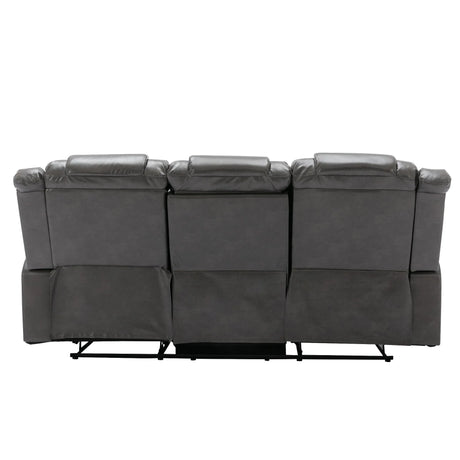 Home Theater 3-Seater Manual Recliner Chair With Cup Holders - Omega Lifestyles