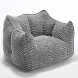 Chenille Bean Bag Chair With Resilient Foam - Omega Lifestyles
