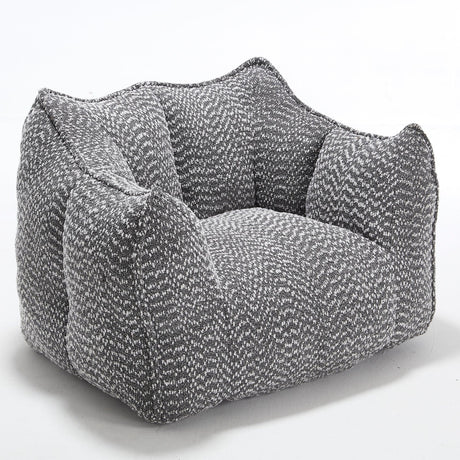 Chenille Bean Bag Chair With Resilient Foam - Omega Lifestyles