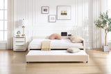 Twin Velvet Upholstered Daybed With Trundle Modern Design - Omega Lifestyles